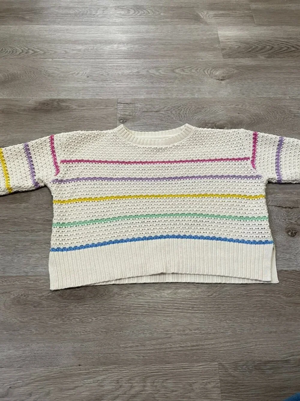 Stripped Cable Kit Sweater